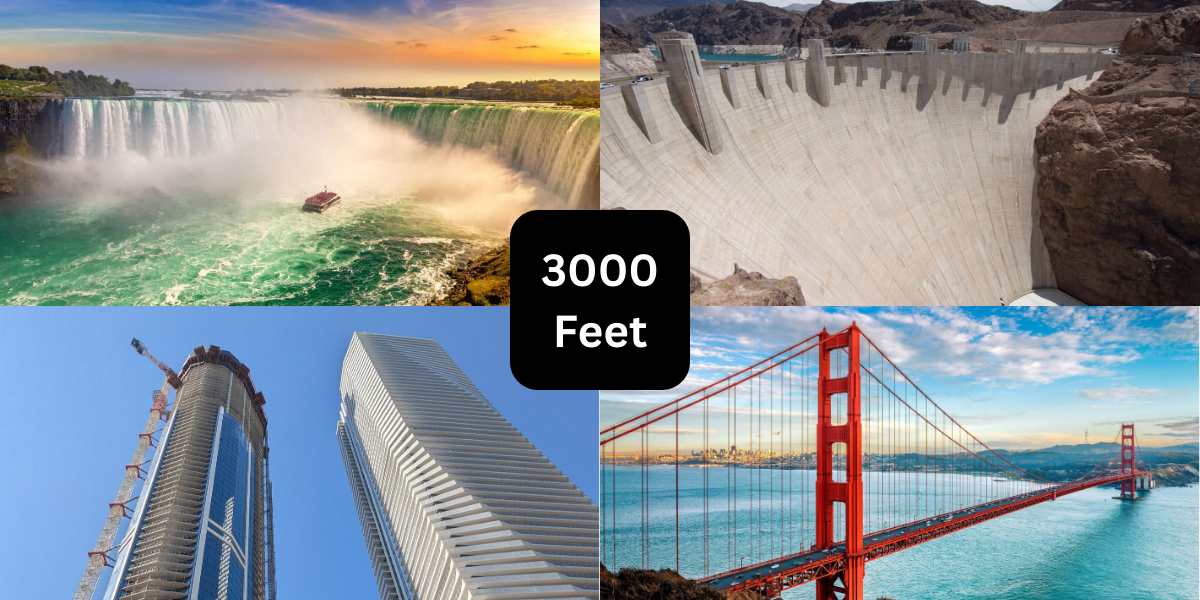 16 Things That Are About 3000 Feet (ft) Long